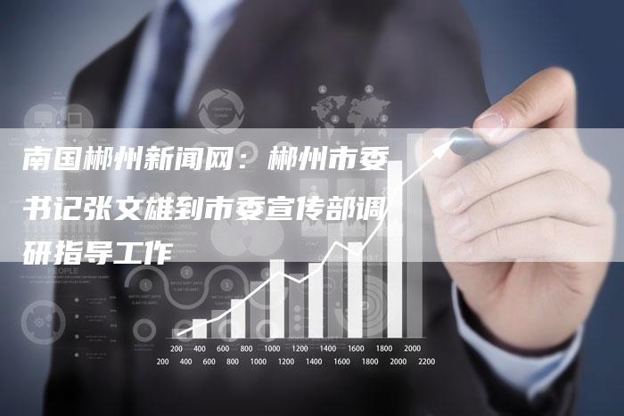 南国郴州新闻网：郴州市委书记张文雄到市委宣传部调研指导工作