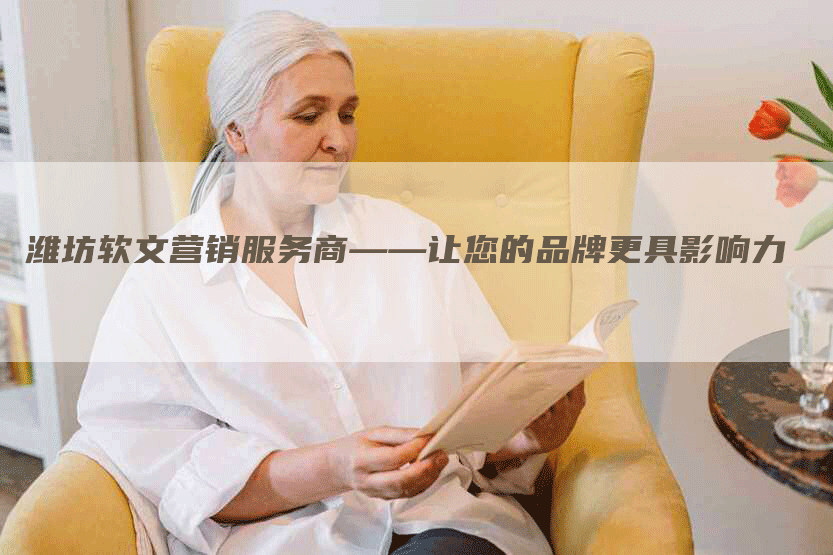 潍坊软文营销服务商——让您的品牌更具影响力