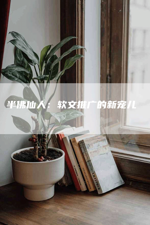 半佛仙人：软文推广的新宠儿