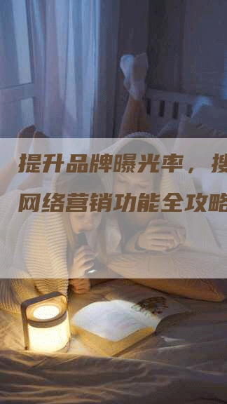 提升品牌曝光率，搜索引擎网络营销功能全攻略