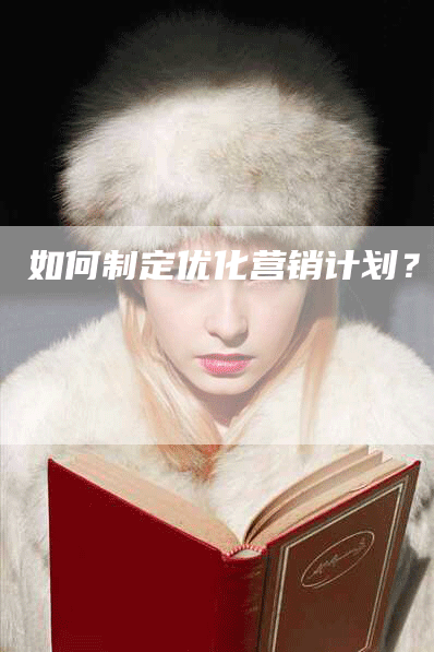 如何制定优化营销计划？