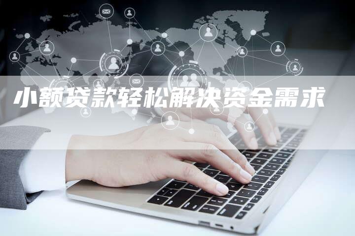 小额贷款轻松解决资金需求
