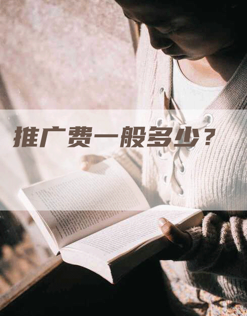 推广费一般多少？