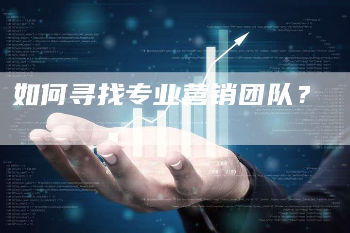 如何寻找专业营销团队？