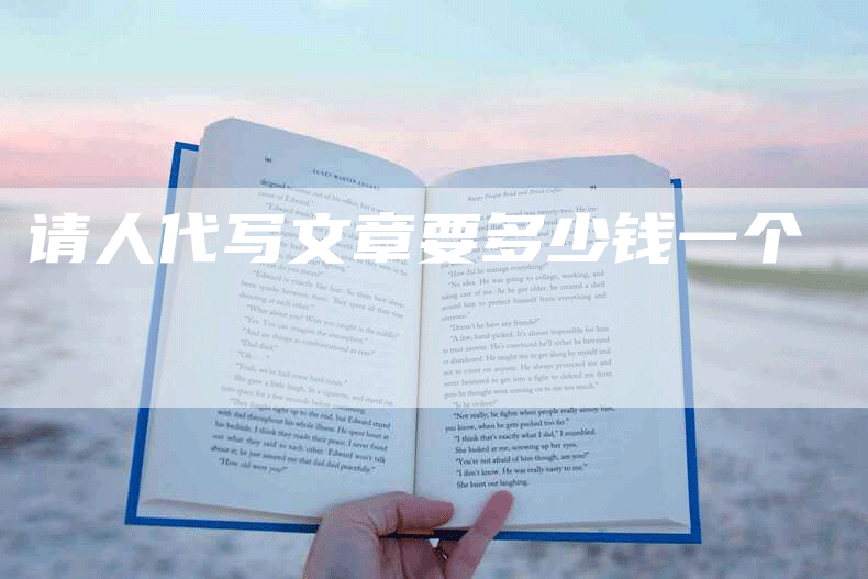 请人代写文章要多少钱一个