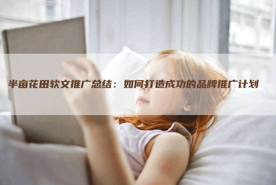 半亩花田软文推广总结：如何打造成功的品牌推广计划