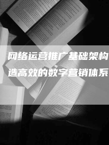 网络运营推广基础架构：打造高效的数字营销体系