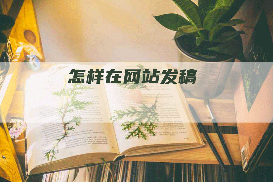 怎样在网站发稿