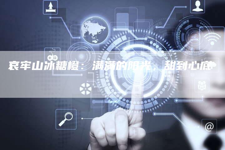 哀牢山冰糖橙：满满的阳光，甜到心底