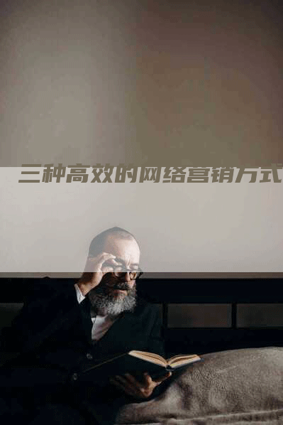 三种高效的网络营销方式