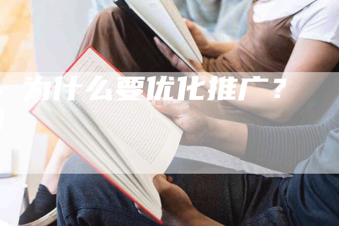 为什么要优化推广？