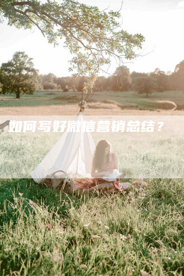 如何写好微信营销总结？