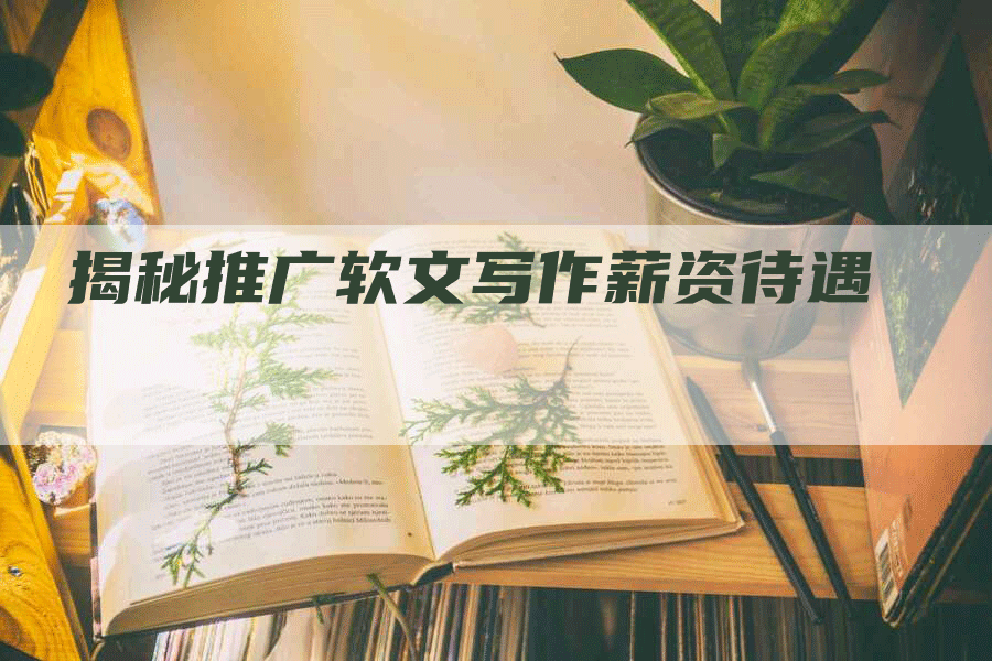 揭秘推广软文写作薪资待遇