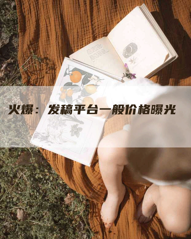 火爆：发稿平台一般价格曝光