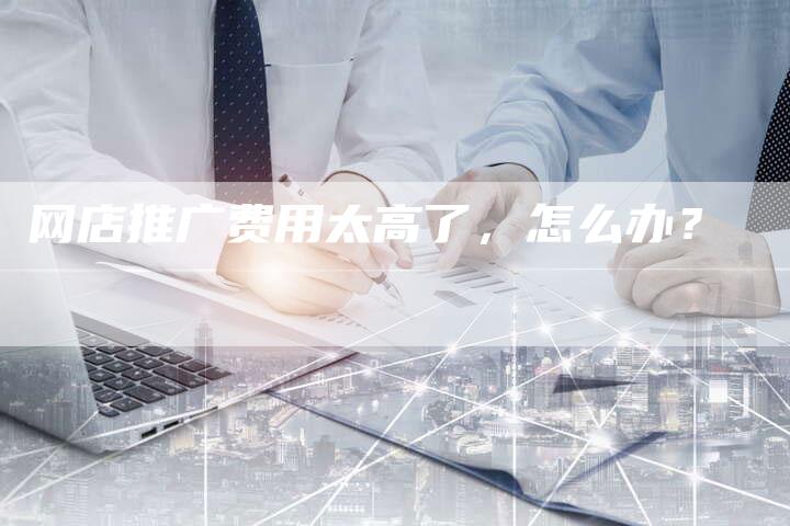 网店推广费用太高了，怎么办？