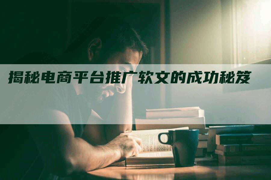 揭秘电商平台推广软文的成功秘笈