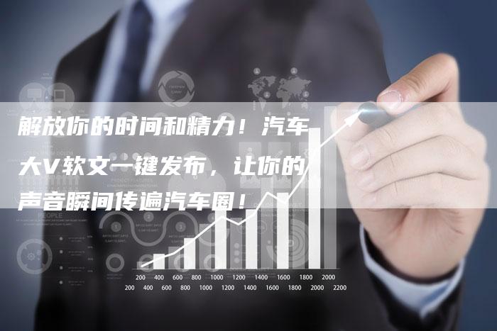 解放你的时间和精力！汽车大V软文一键发布，让你的声音瞬间传遍汽车圈！