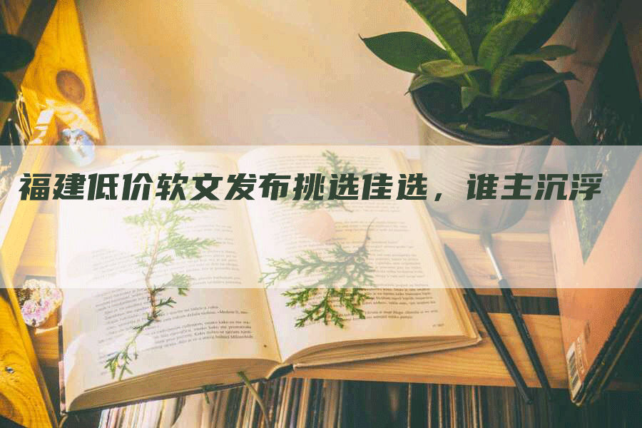 福建低价软文发布挑选佳选，谁主沉浮
