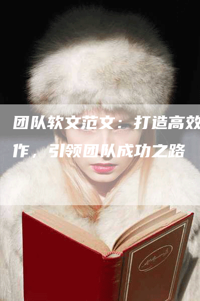 团队软文范文：打造高效协作，引领团队成功之路
