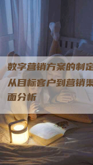 数字营销方案的制定思路：从目标客户到营销渠道的全面分析