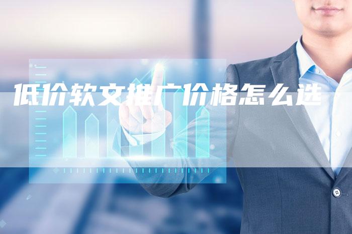低价软文推广价格怎么选